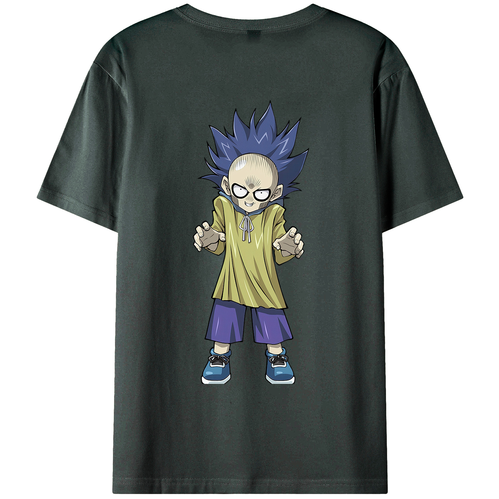 （画像用） 遊☆戯☆王 Yu-Gi-Oh! 綿100％ メンズ半袖Tシャツ（バックプリント） 通気性